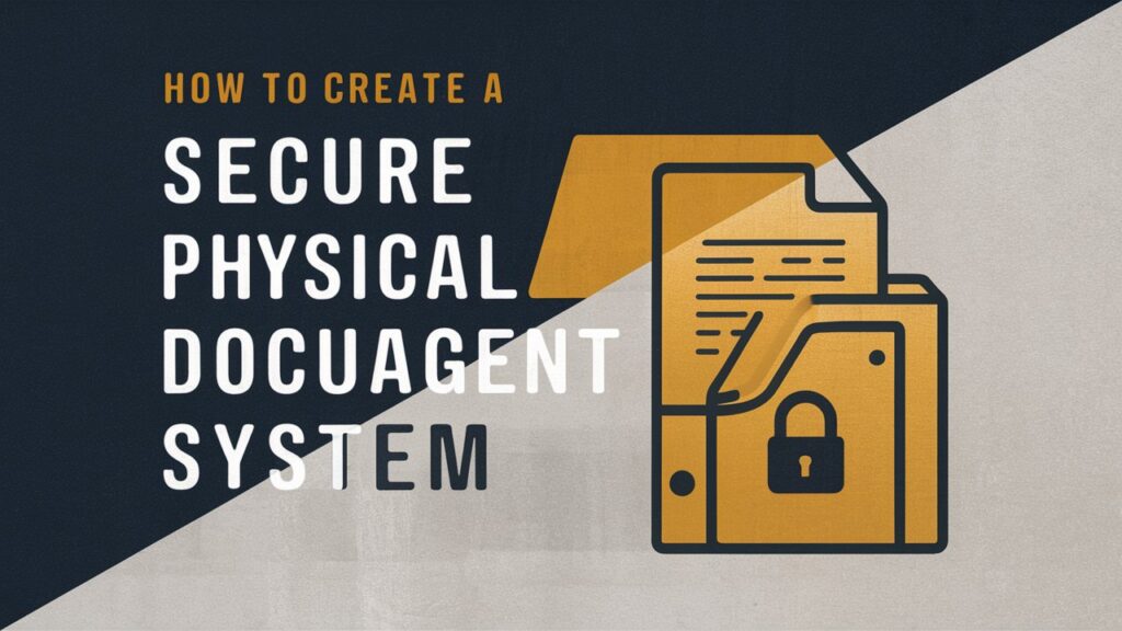 How to Create a Secure Physical Document Storage System