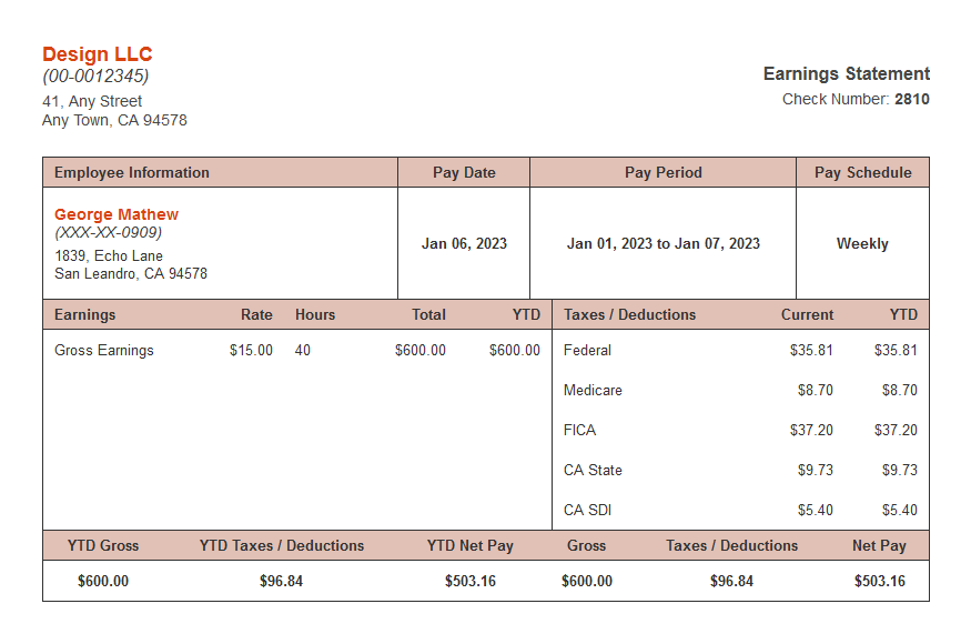 New Post Paycheck Stubs and Financial Planning for Future Go