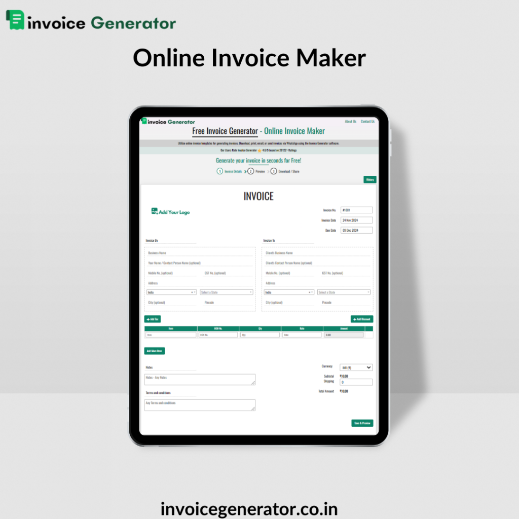 Best Online Bill Generator In India