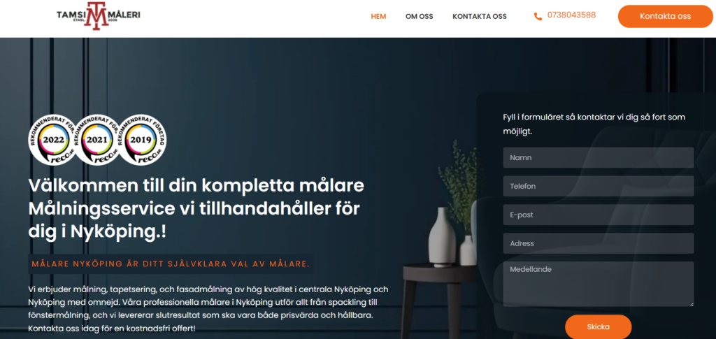 Pris på Målare i Nyköping Vad Kostar De