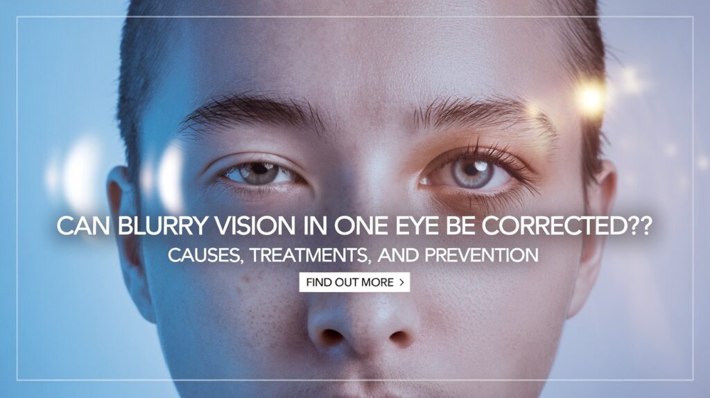 Can Blurry Vision in One Eye Be Corrected