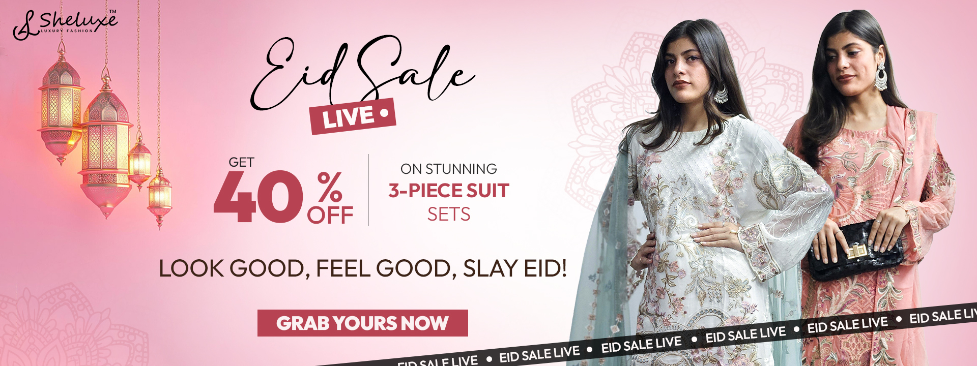 Eid 2025 Special: Slay in Stunning Sheluxe Ethnic Wear – Flat 40% Off!