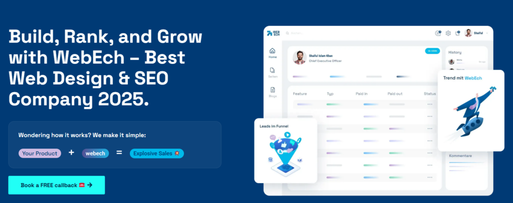 WEBECH: BEST WEB DESIGN COMPANY FOR STUNNING WEBSITES (2025)
