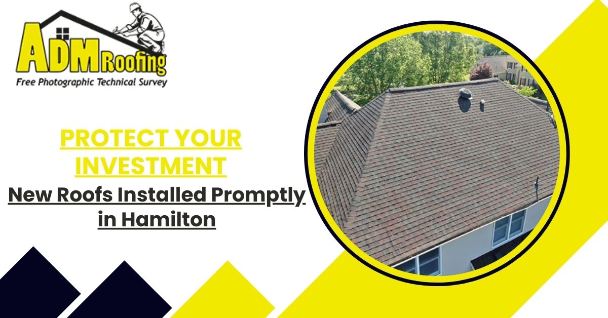Protect Your Investment: New Roofs Installed Promptly in Hamilton